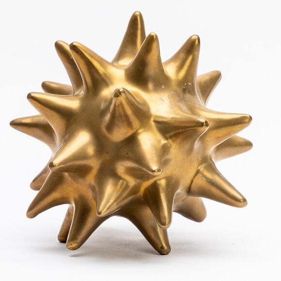 Urchin Sputnik bookshelf decor in antique gold - large - Picture 1 of 4